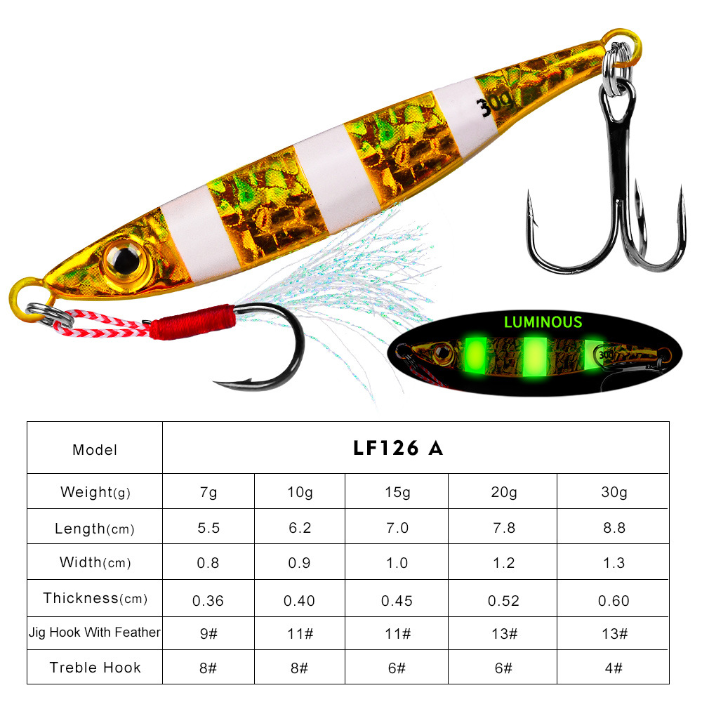 #74 Slow Pitch Jigs 7g 10g 15g 20g 30g