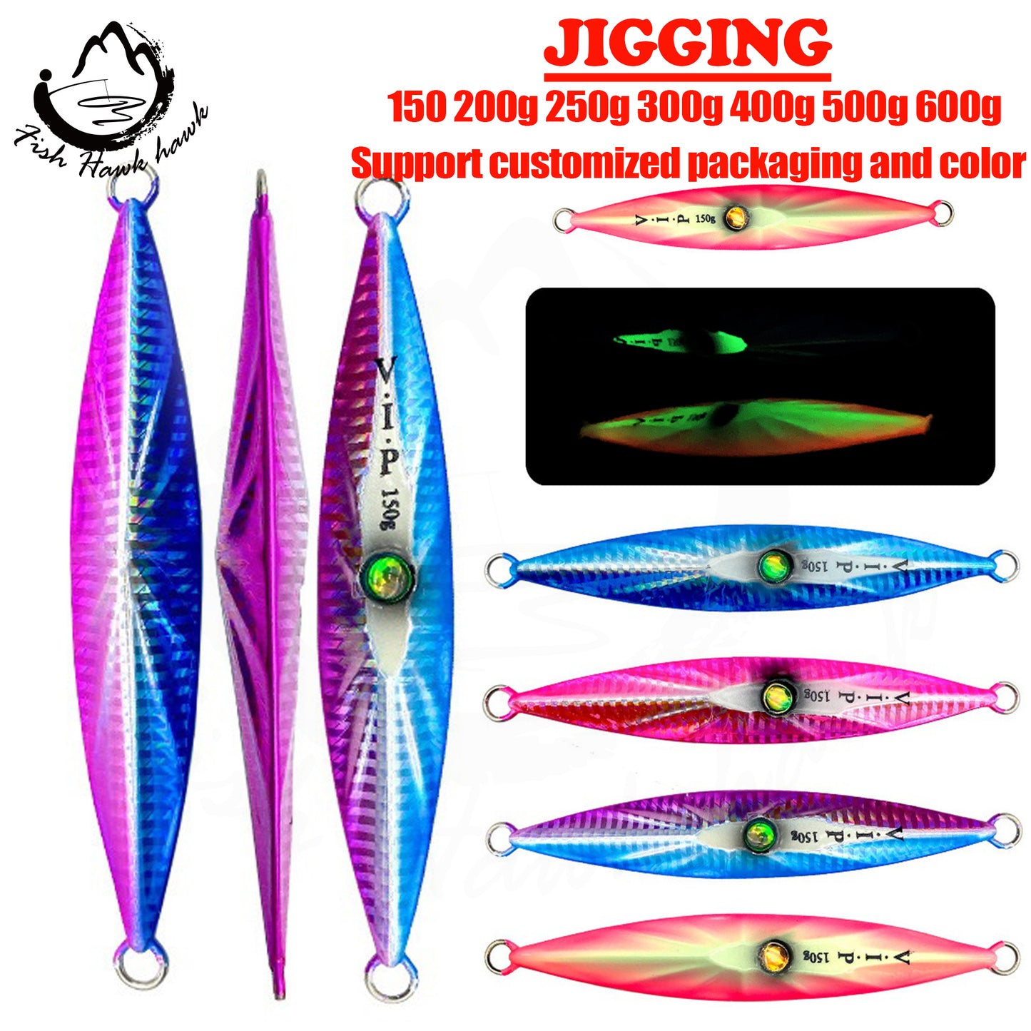 #43 Slow/Speed Jigs 150g 200g 250g 300g 400g 500g 600g