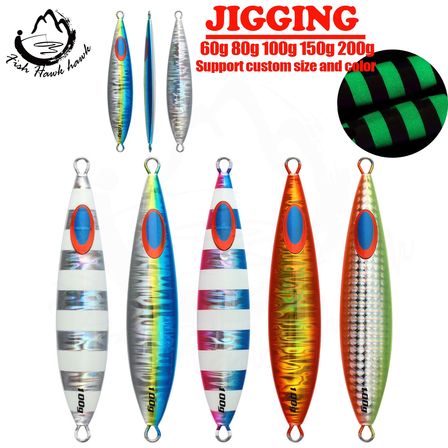 #20 Slow/Speed Jigs 60g 80g 100g 150g 200g