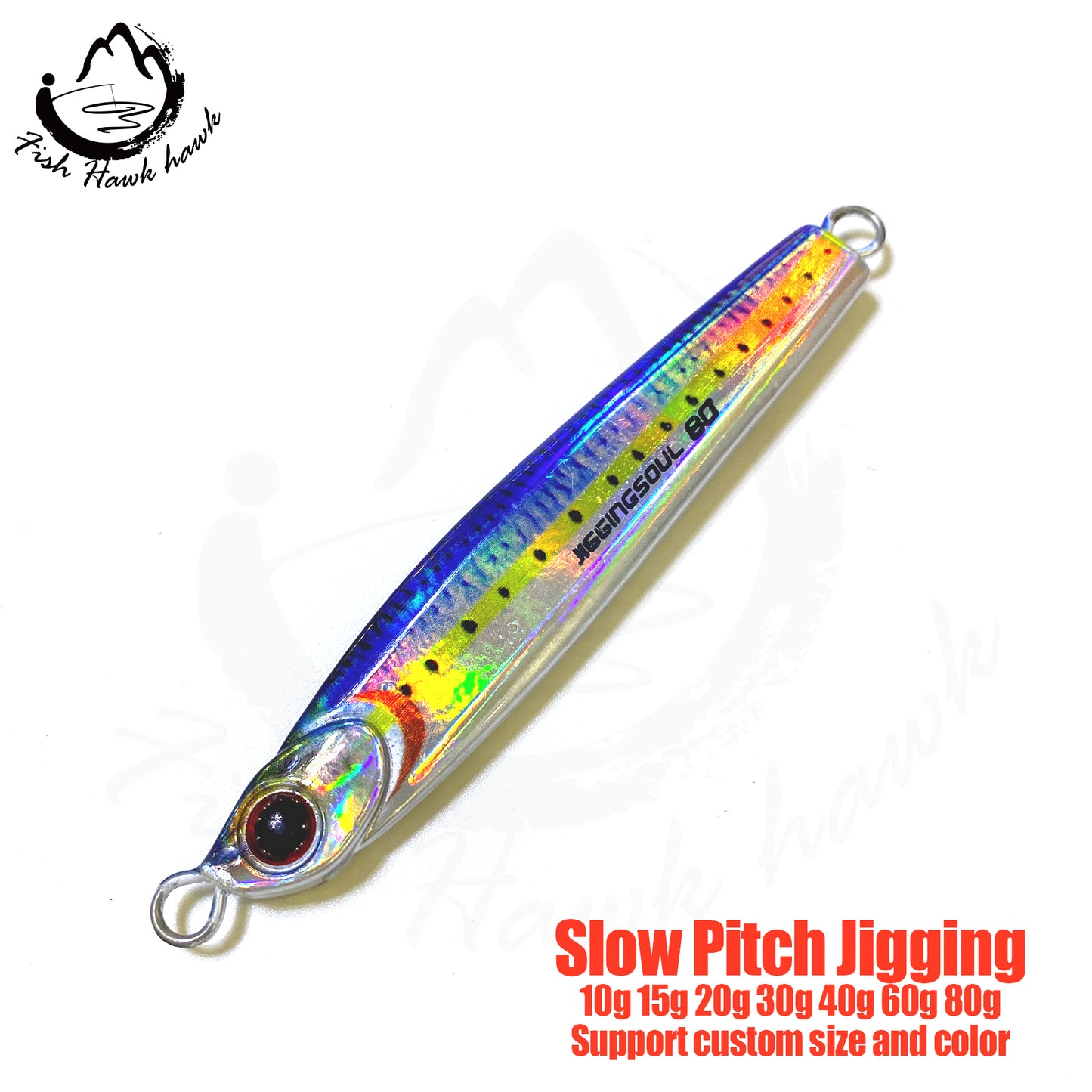 索#102 Slow/Speed Pitch Jigs Bait 10g 15g 20g 30g 40g 60g 80g