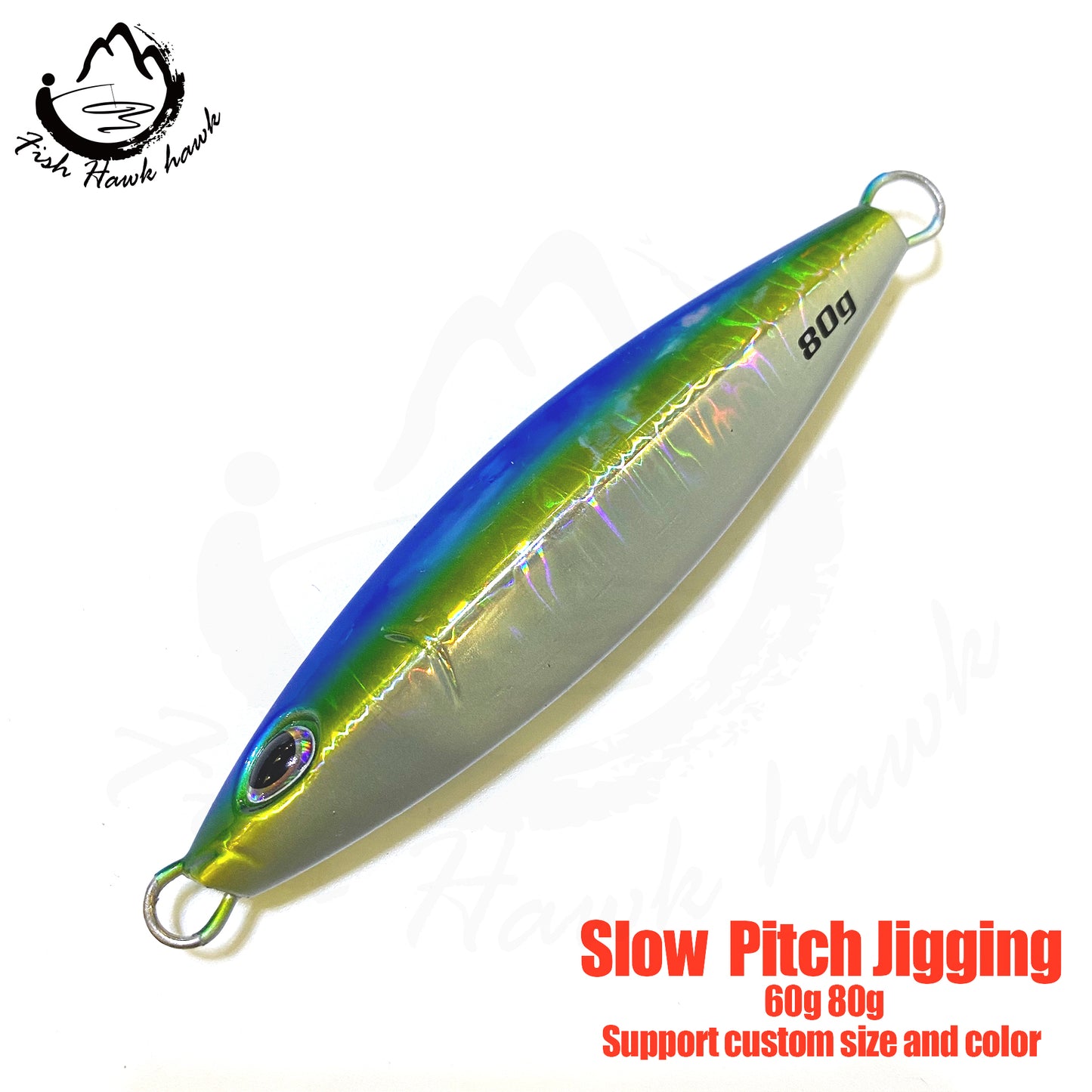骏#124 Slow Pitch Jigs Bait 60g 80g