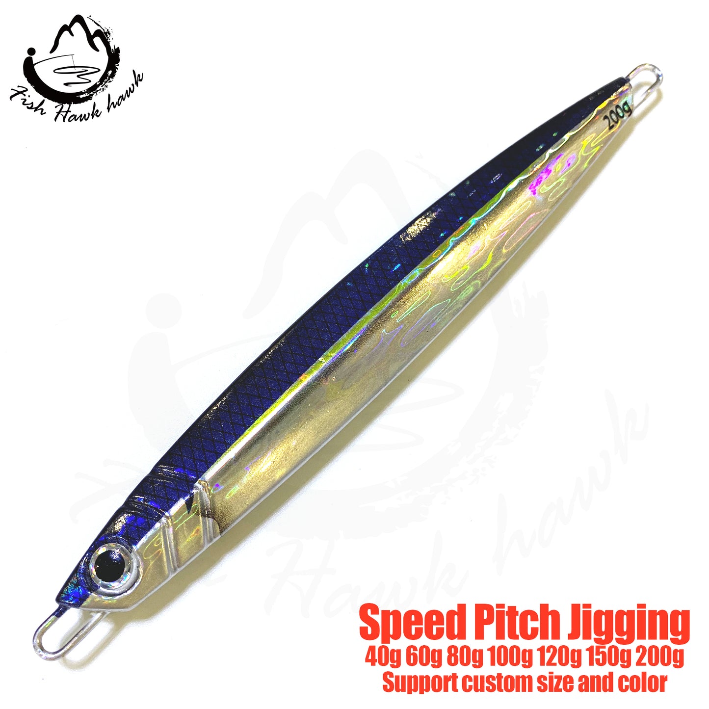 联#10 Speed Pitch Jigs Bait 40g 60g 80g 100g 120g 150g 200g