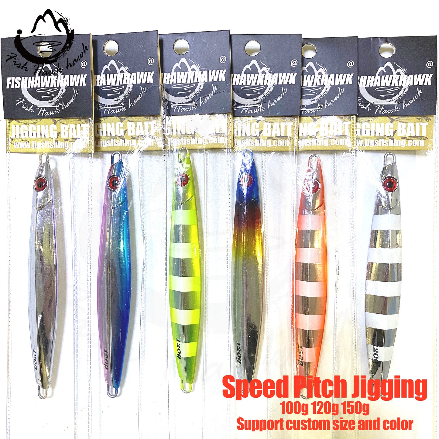 骏#55 Slow/Speed Pitch Jigs Bait 100g 120g 150g