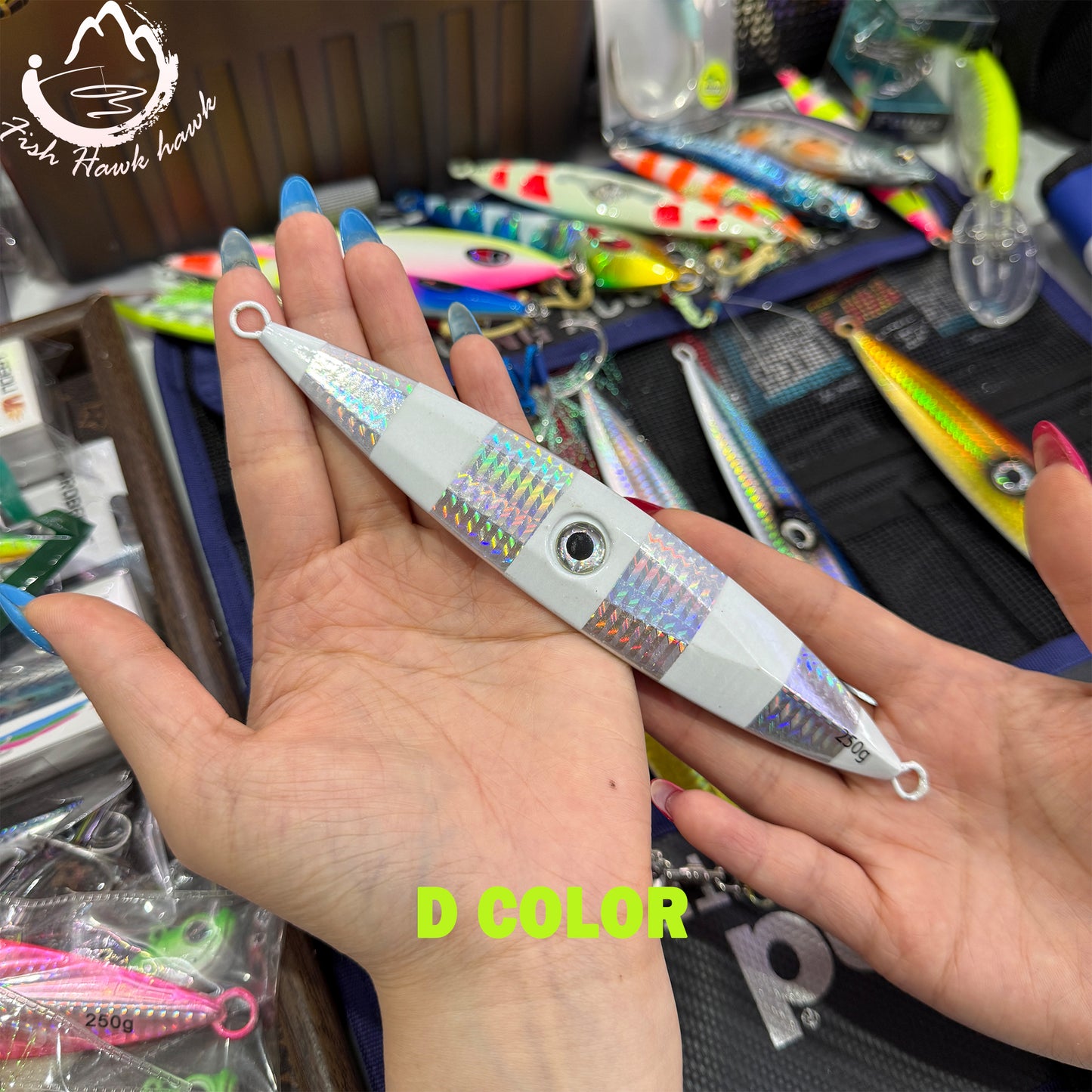 Slow Pitch Jigging Iron Plate Jig 30g 40g 60g 80g 100g 120g 150g 200g 250g 300g 400g 500g Saltwater Jigging Lure Set for Offshore Deep Sea and Vertical Fishing with UV Glow