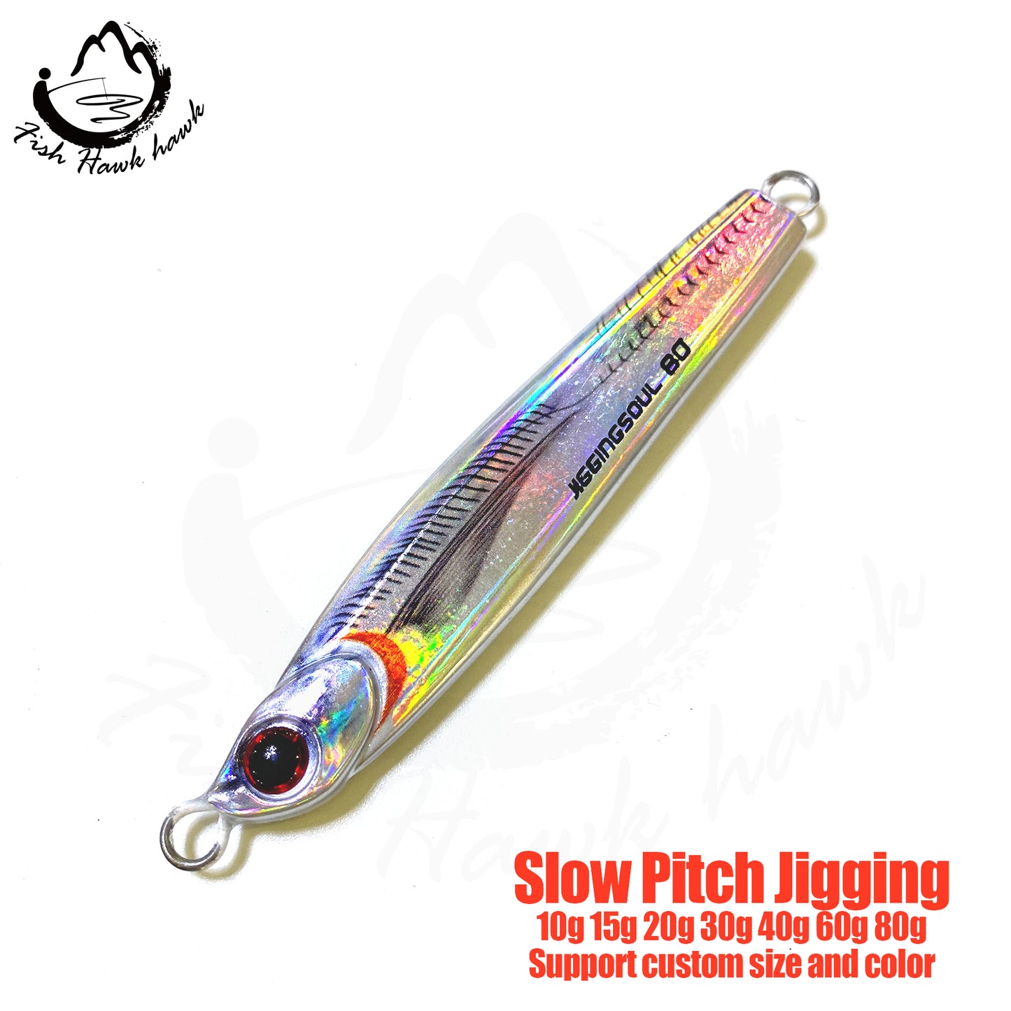 索#102 Slow/Speed Pitch Jigs Bait 10g 15g 20g 30g 40g 60g 80g