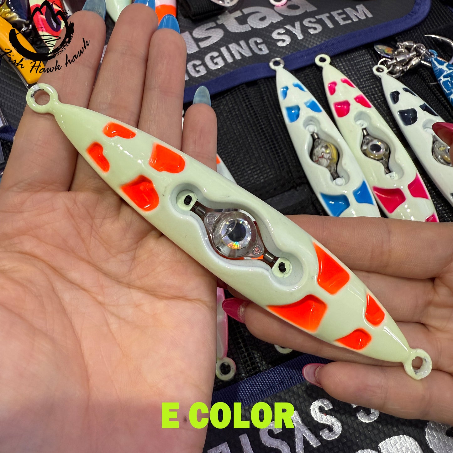 New 3D LED Bait Light Jigpara Slow Pitch Jig High Performance Jigging Lure with Glow Paint 100g 120g 150g 200g 250g