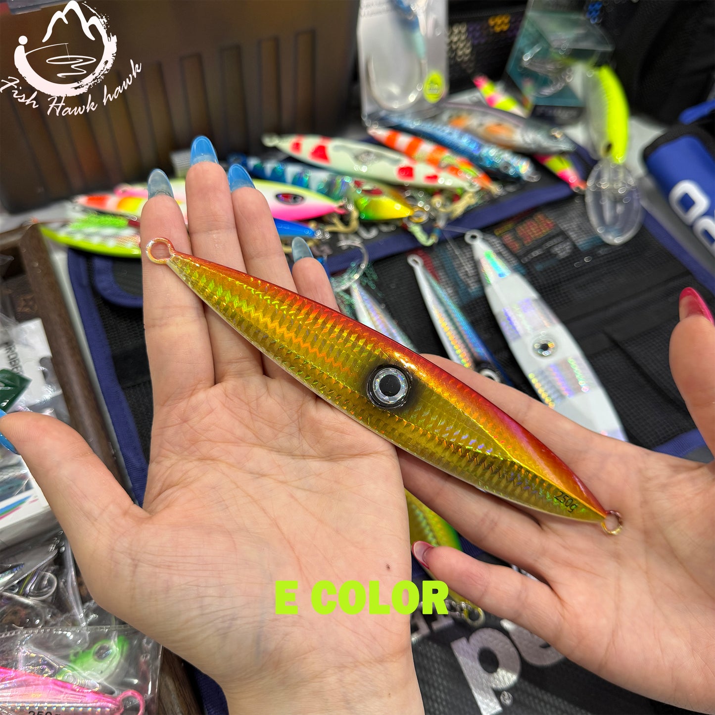 Slow Pitch Jigging Iron Plate Jig 30g 40g 60g 80g 100g 120g 150g 200g 250g 300g 400g 500g Saltwater Jigging Lure Set for Offshore Deep Sea and Vertical Fishing with UV Glow