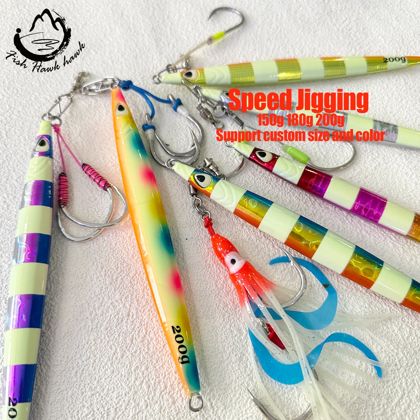 #52 Speed/Slow Pitch Jigs 150g 180g 200g