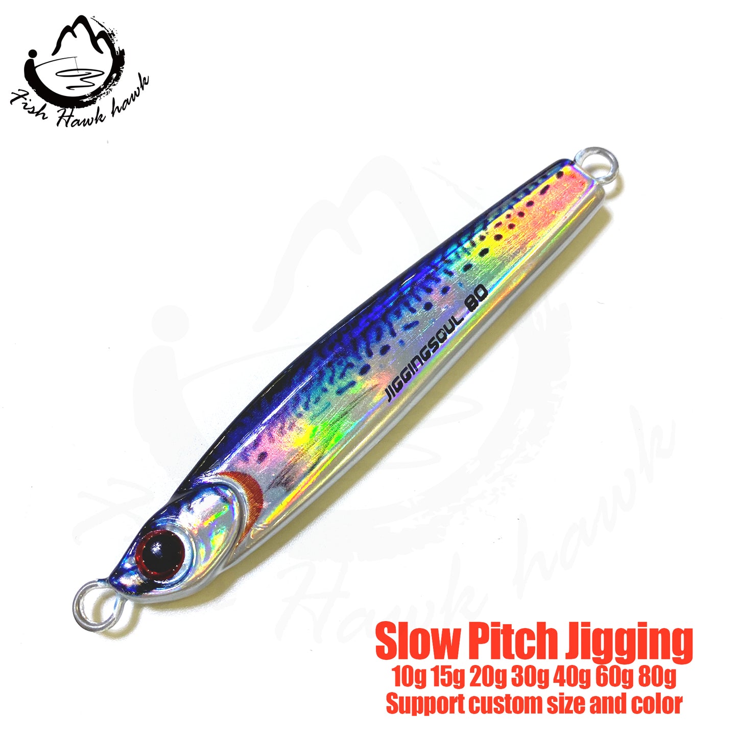 索#102 Slow/Speed Pitch Jigs Bait 10g 15g 20g 30g 40g 60g 80g