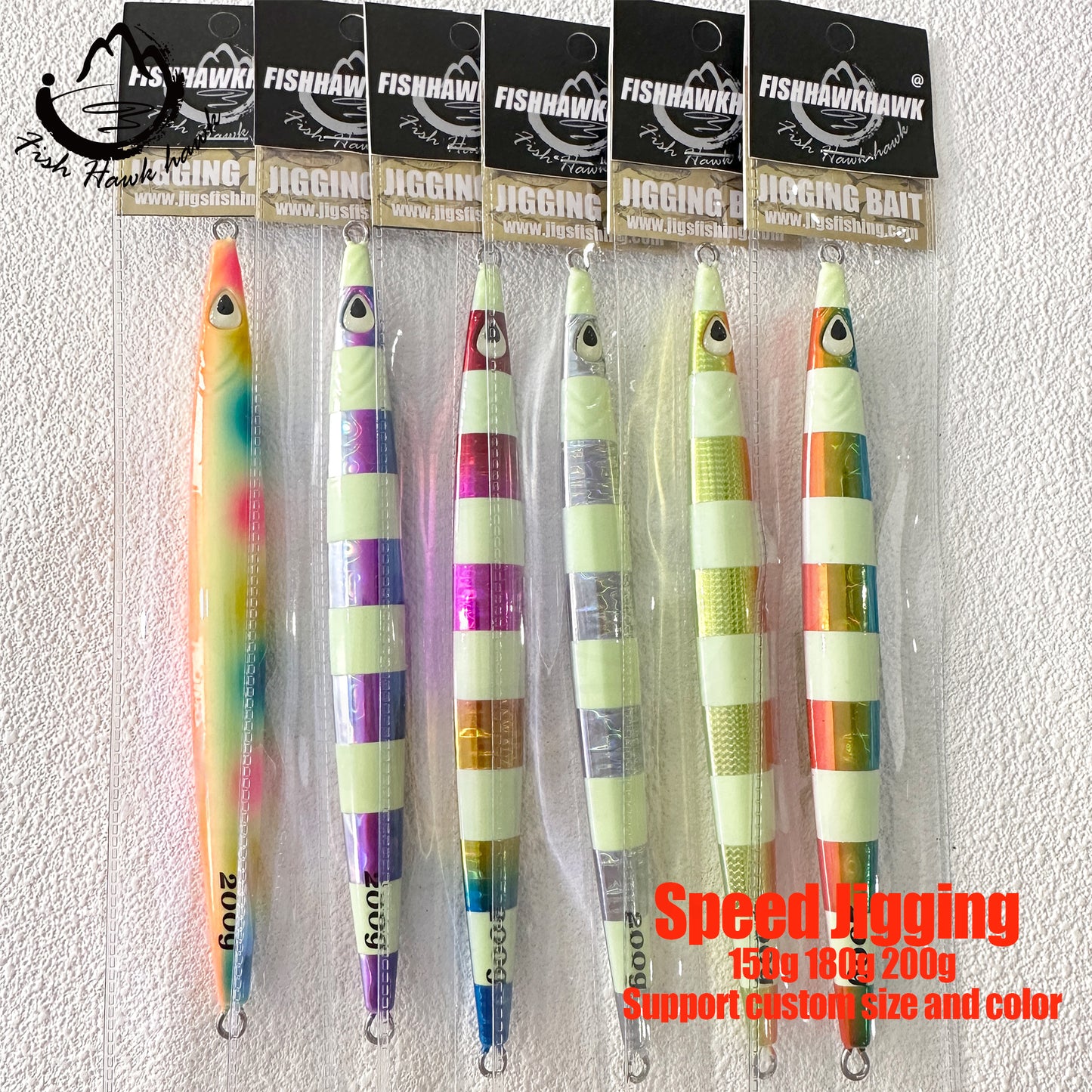 #52 Speed/Slow Pitch Jigs 150g 180g 200g