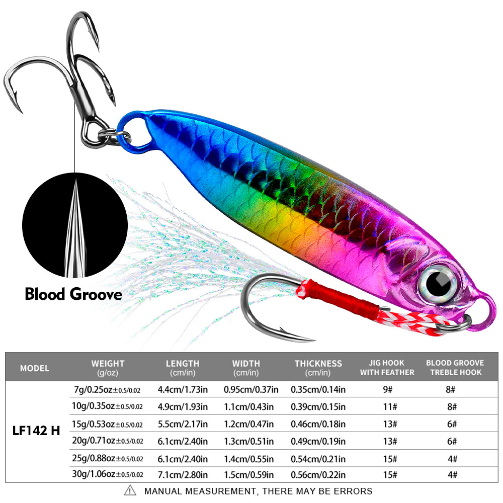 #62 Slow Pitch Jigs 7g 10g 15g 20g 30g