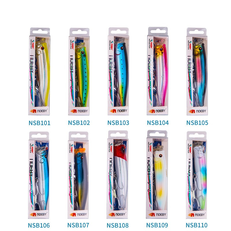 诺Saltwater plastic popper bait #15- D150mm/54g