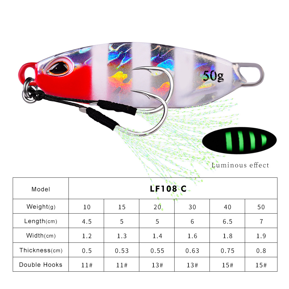 #59 Slow Pitch Jigs 10g 15g 20g 30g 40g 50g