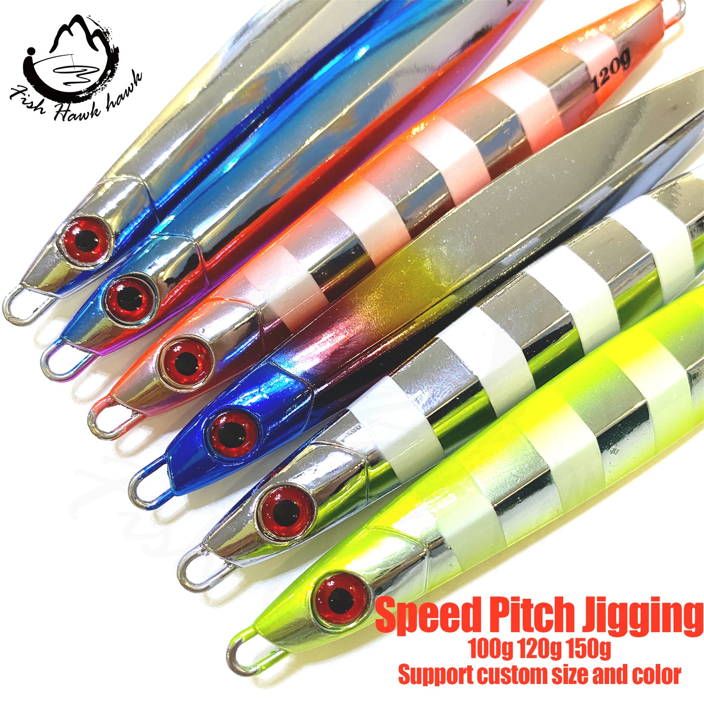 骏#55 Slow/Speed Pitch Jigs Bait 100g 120g 150g