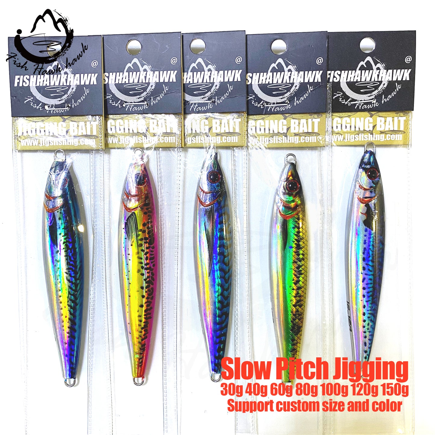 索#47 Slow/Speed Pitch Jigs Bait 30g 40g 60g 80g 100g 120g 150g