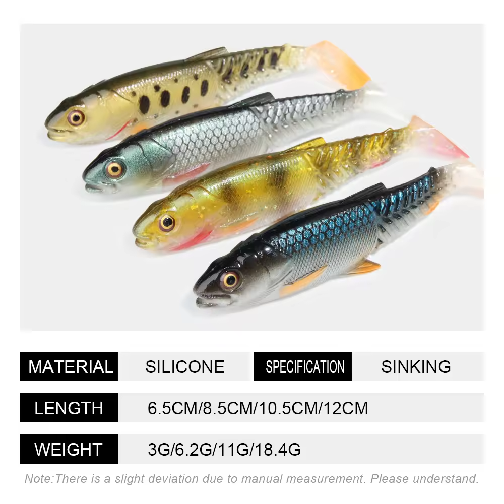 High Quality Soft lure/Soft Bait/Artficial Bait/Creature Bait Fishing Lure 6.5cm/ 8.5cm/10.5cm/12cm