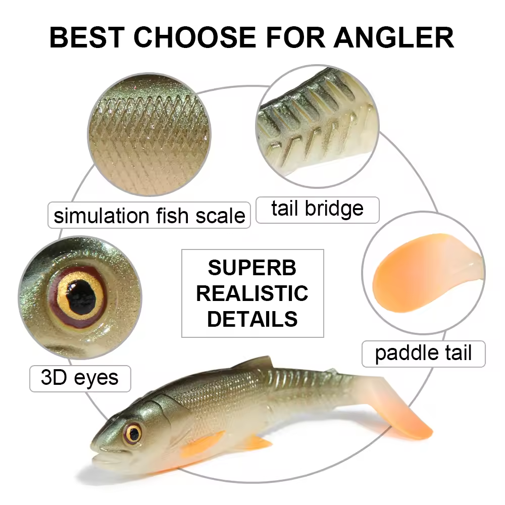 High Quality Soft lure/Soft Bait/Artficial Bait/Creature Bait Fishing Lure 6.5cm/ 8.5cm/10.5cm/12cm