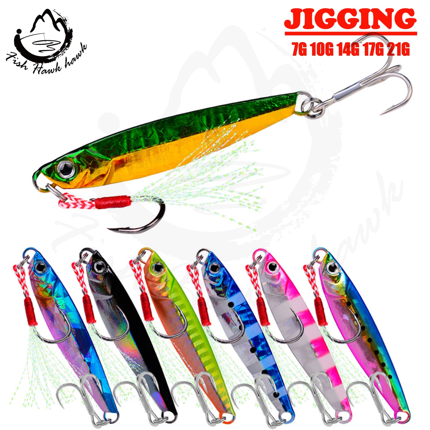 #73 Slow Pitch Jigs 7g 10g 14g 17g 21g