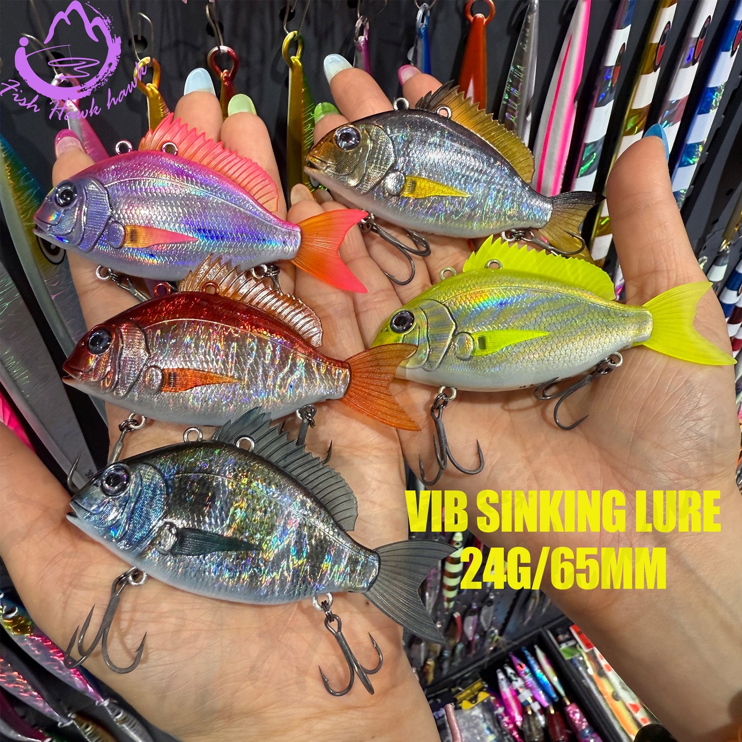 Snapper VIB 3D simulation lure fake Saltwater plastic bait 11g30g24g