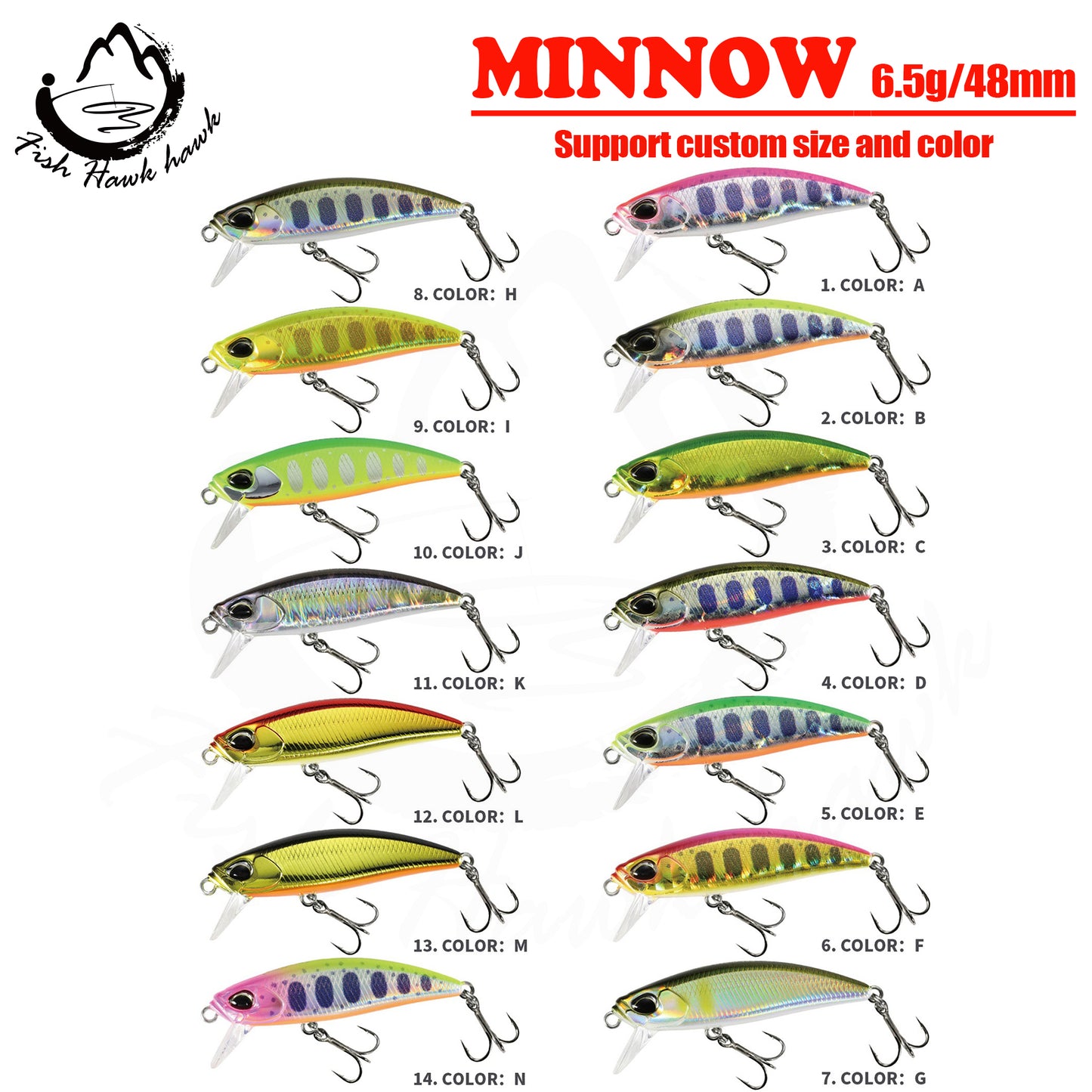 Minnow Saltwater Lures 48mm/6.5g