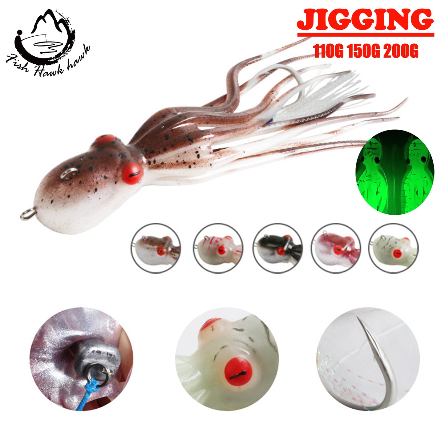 #105 Slow Pitch Jigs 110g 150g 200g