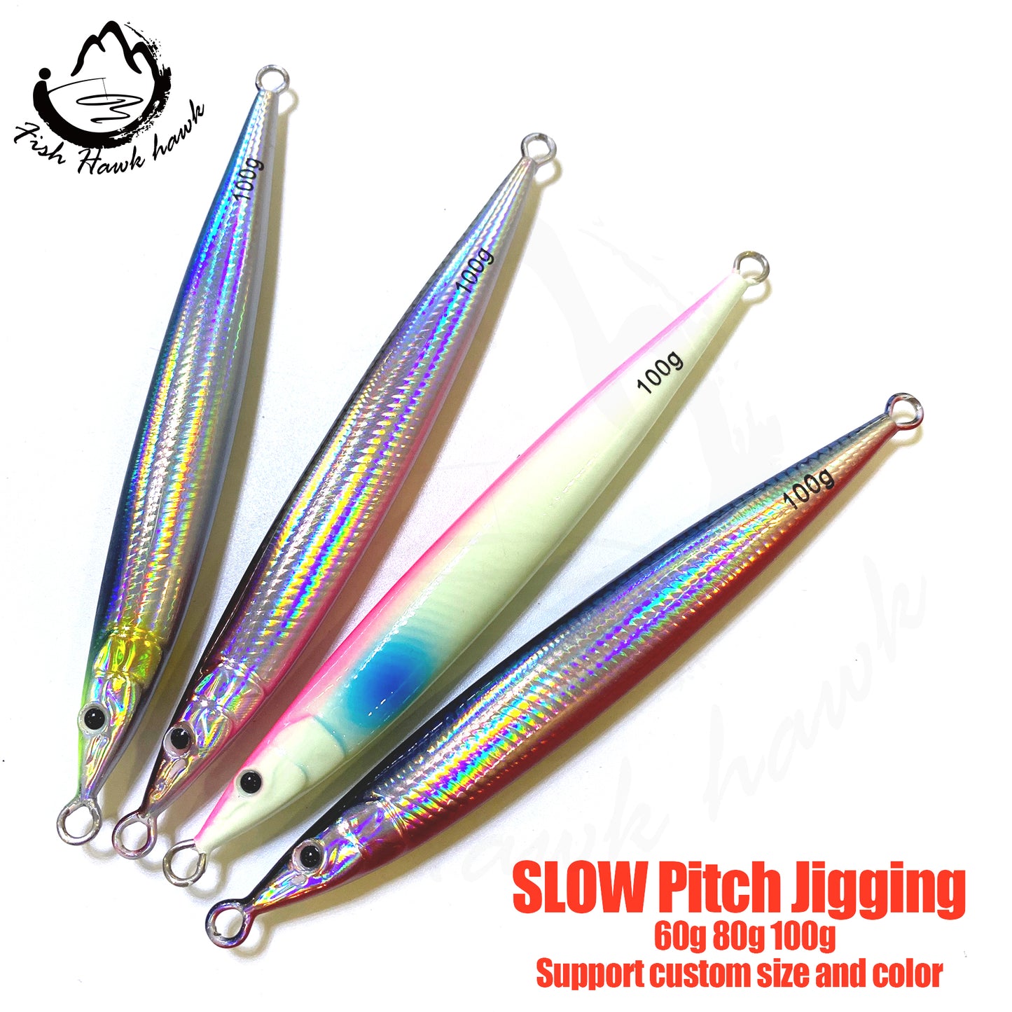 海#86 Slow/Speed Pitch Jigs Bait 60g 80g 100g 120g 150g 180g
