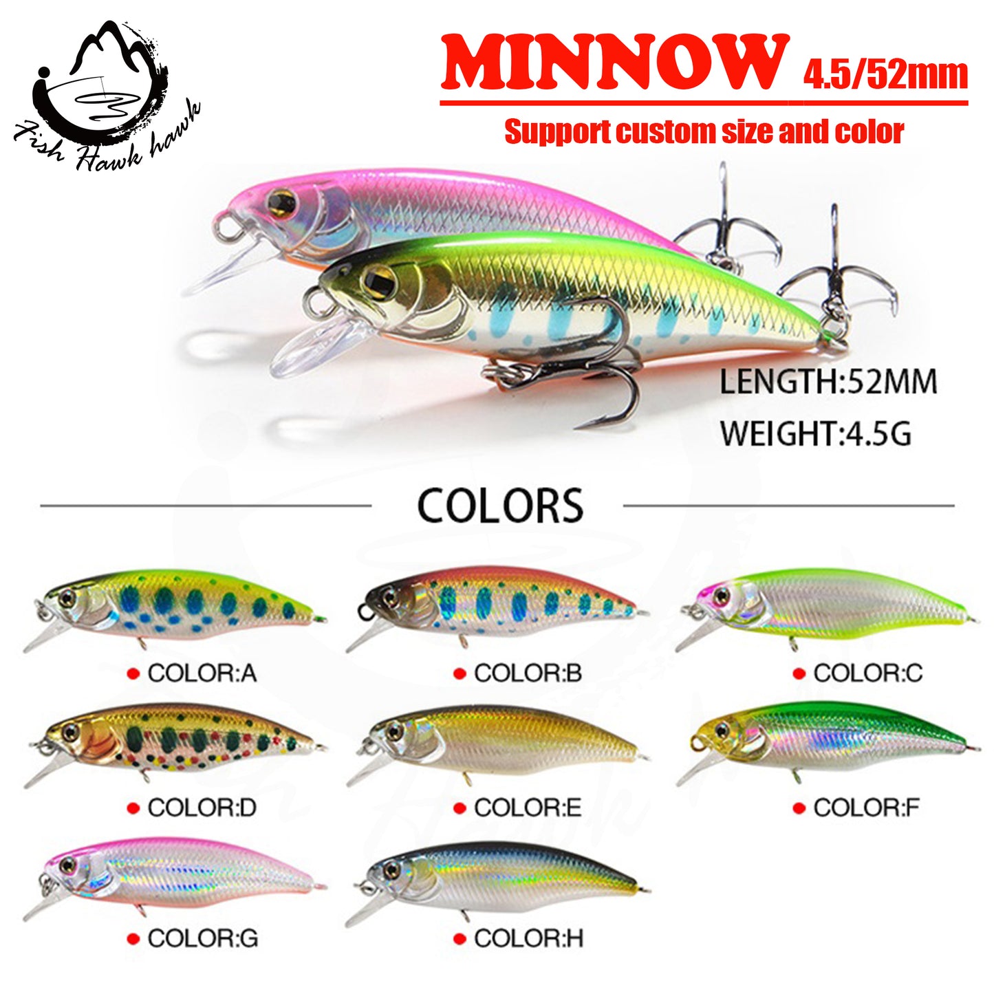 Minnow Saltwater Lures 4.2g/4.5g