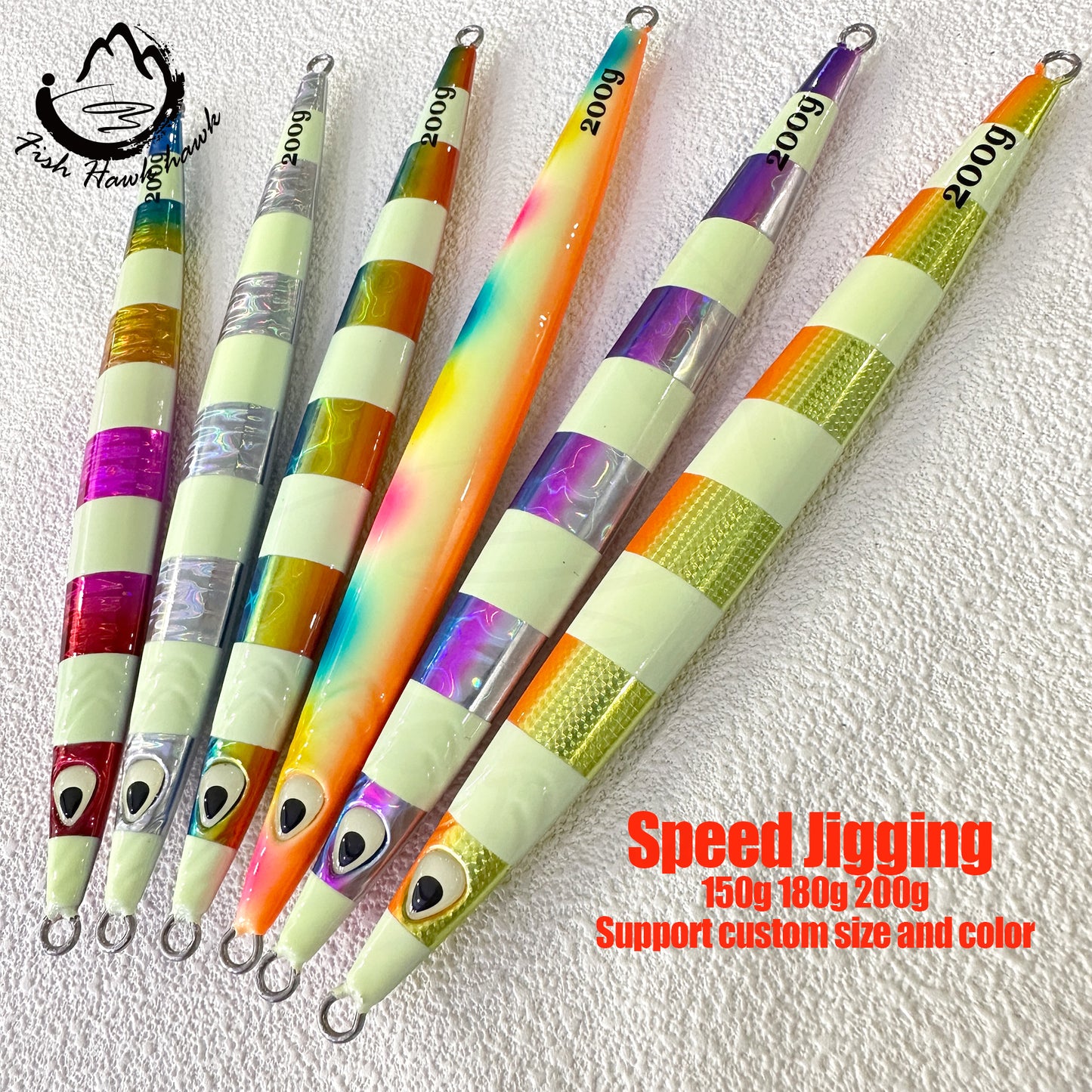 #52 Speed/Slow Pitch Jigs 150g 180g 200g