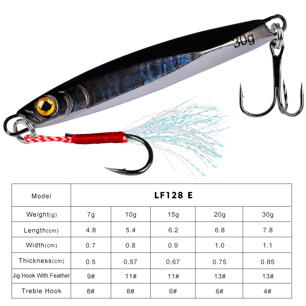 #69 Slow Pitch Jigs 7g 10g 15g 20g 30g