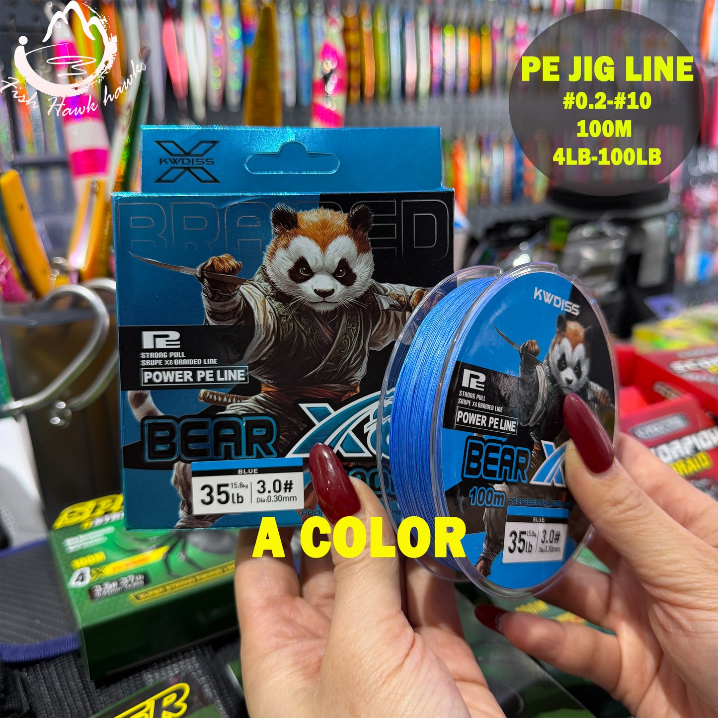 PE Fishing Line for Jigging Lure – Braided Line for Slow Pitch Jigging #0.2-#10 100m 4lb-100lb Saltwater Offshore Fishing jigs lure