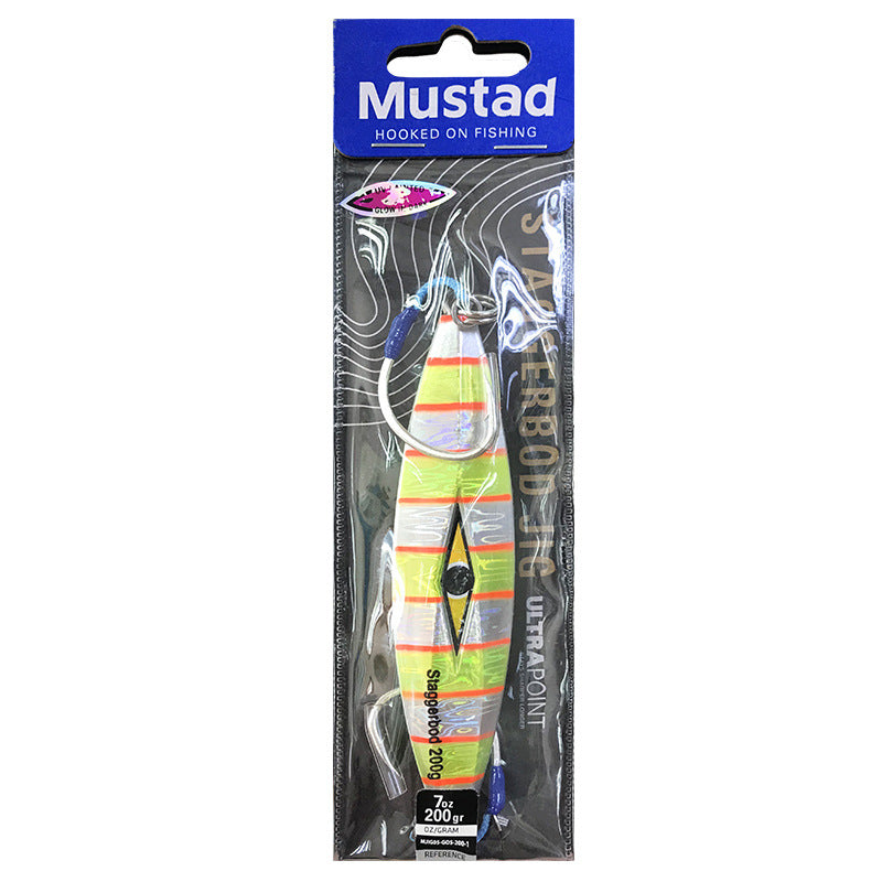 #7 Mustad Slow Pitch Jigs Bait 150g 180g 200g 250g 300g