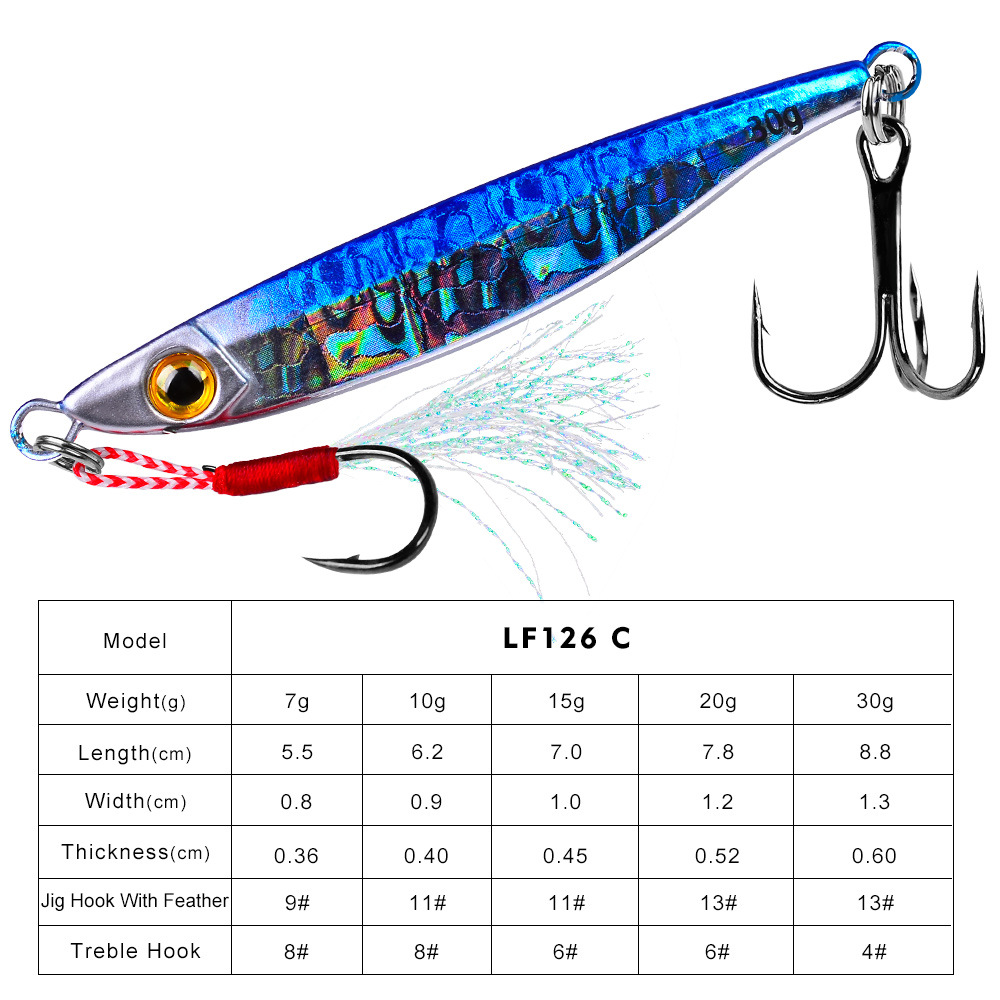 #74 Slow Pitch Jigs 7g 10g 15g 20g 30g