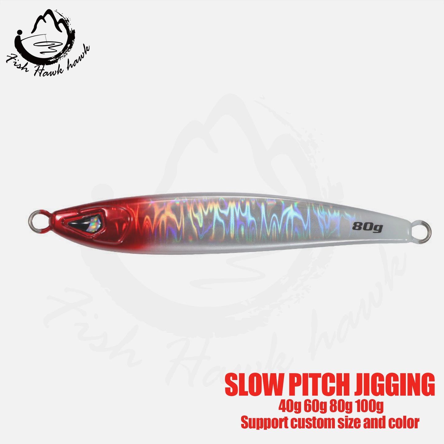 海#37 Slow/Speed Pitch Jigs Bait 40g 60g 80g 100g