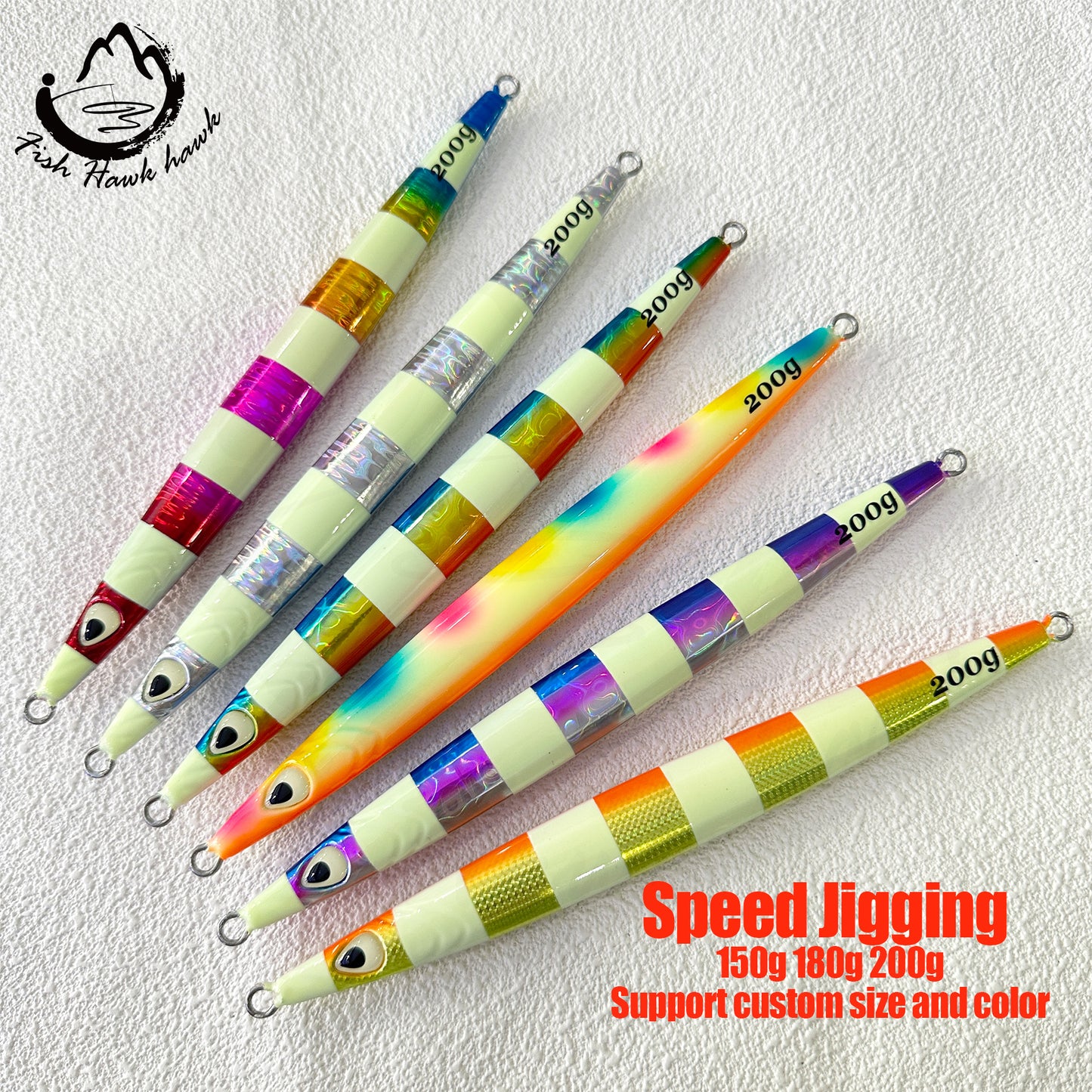 #52 Speed/Slow Pitch Jigs 150g 180g 200g