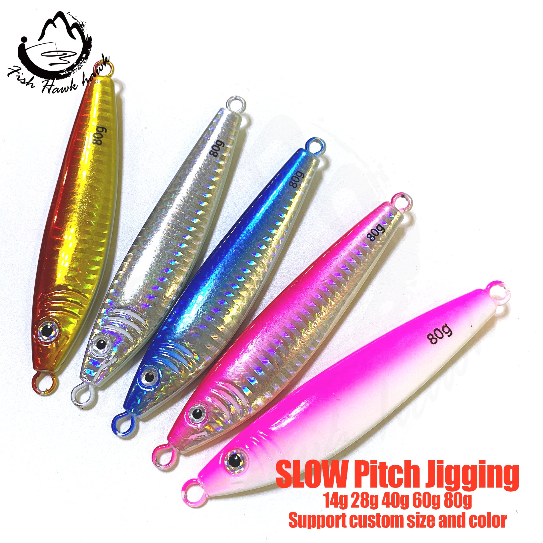 84 Speed/Slow Pitch Jigs Bait 14g 28g 40g 60g 80g – Jigs Fishing Tackle  Store