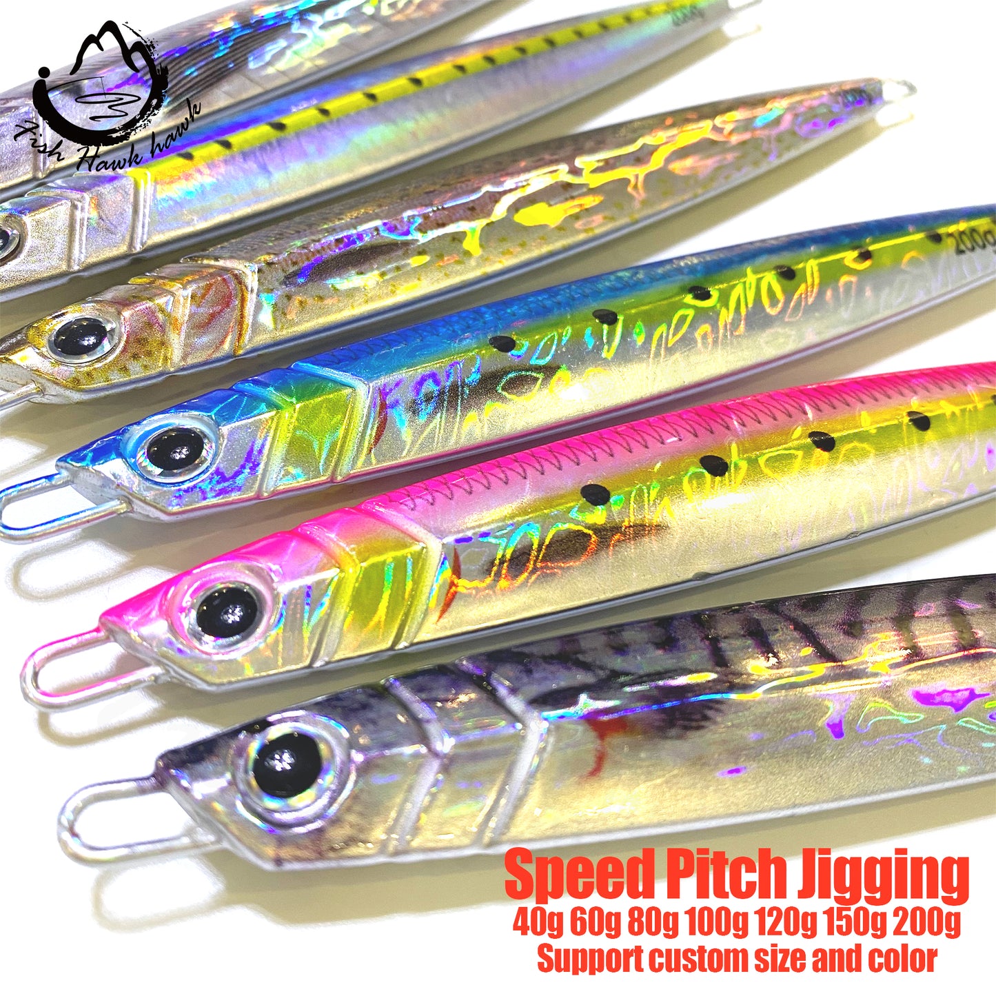 L #9 Slow/Speed Jigs 40g 60g 80g 100g 120g 150g 200g