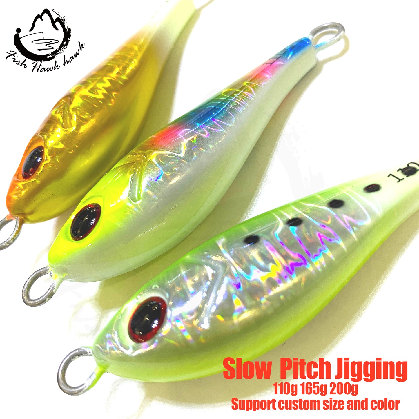 索#114 Slow/Speed Pitch Jigs Bait 110g 165g 200g