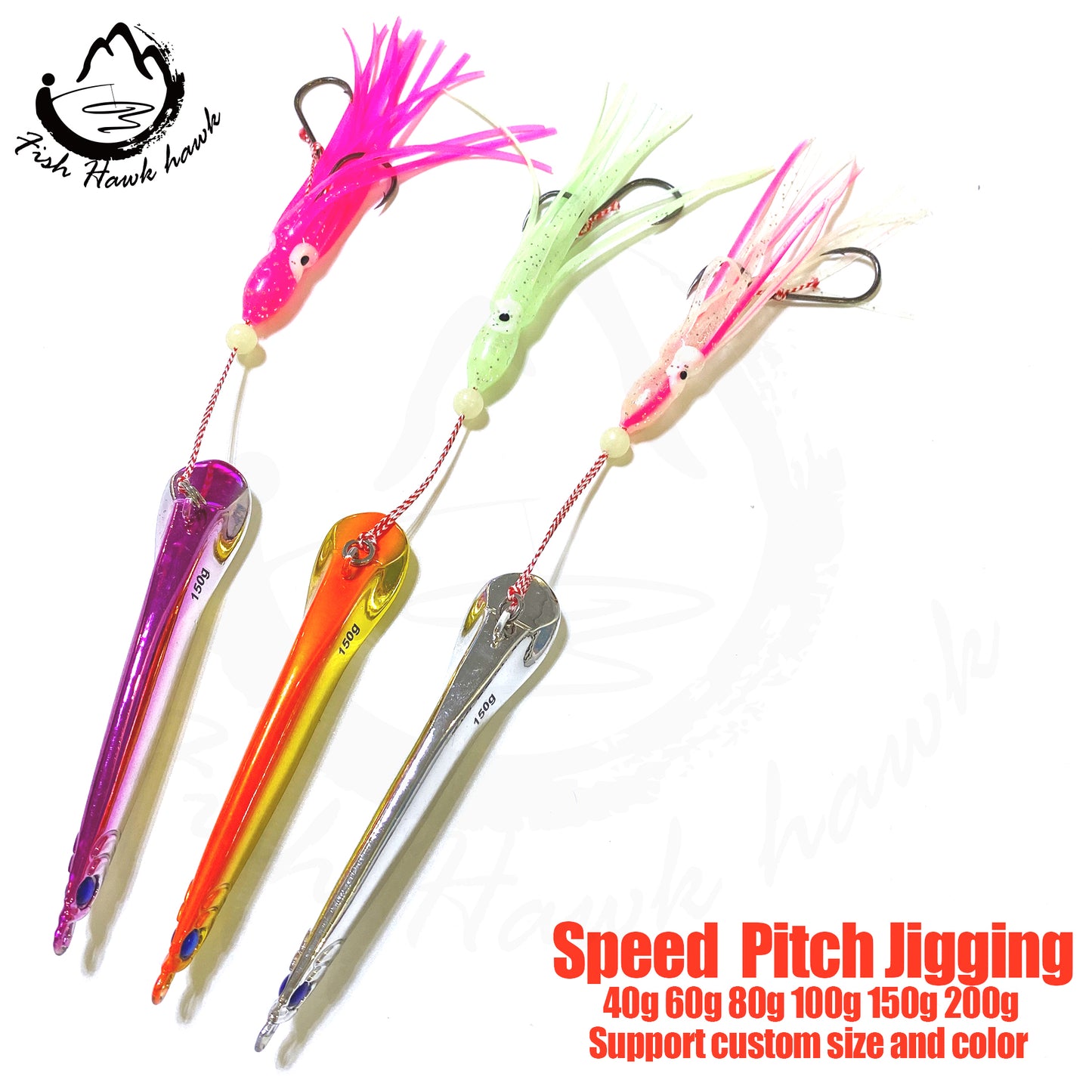 拓#154 Speed Jigs Bait 40g 60g 80g 100g 150g 200g