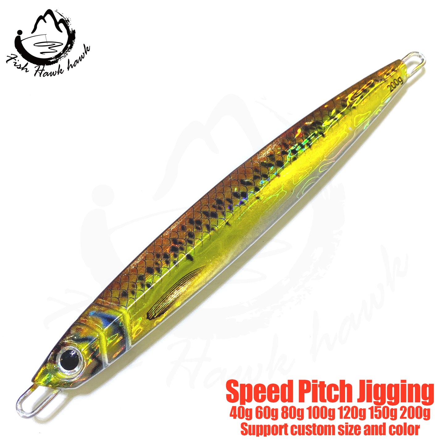 联#10 Speed Pitch Jigs Bait 40g 60g 80g 100g 120g 150g 200g
