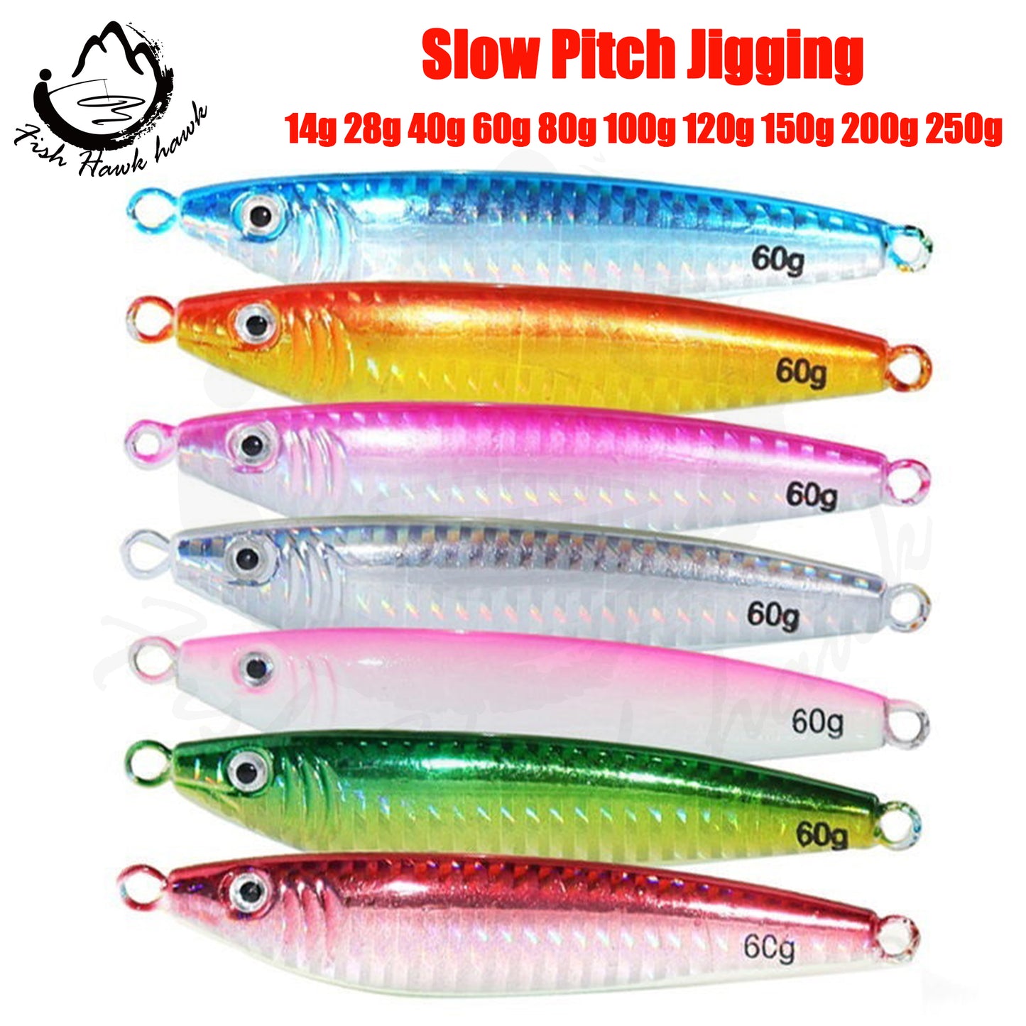 #47 Speed/Slow Jigs 14g 28g 40g 60g 80g 100g 120g 150g 200g 250g