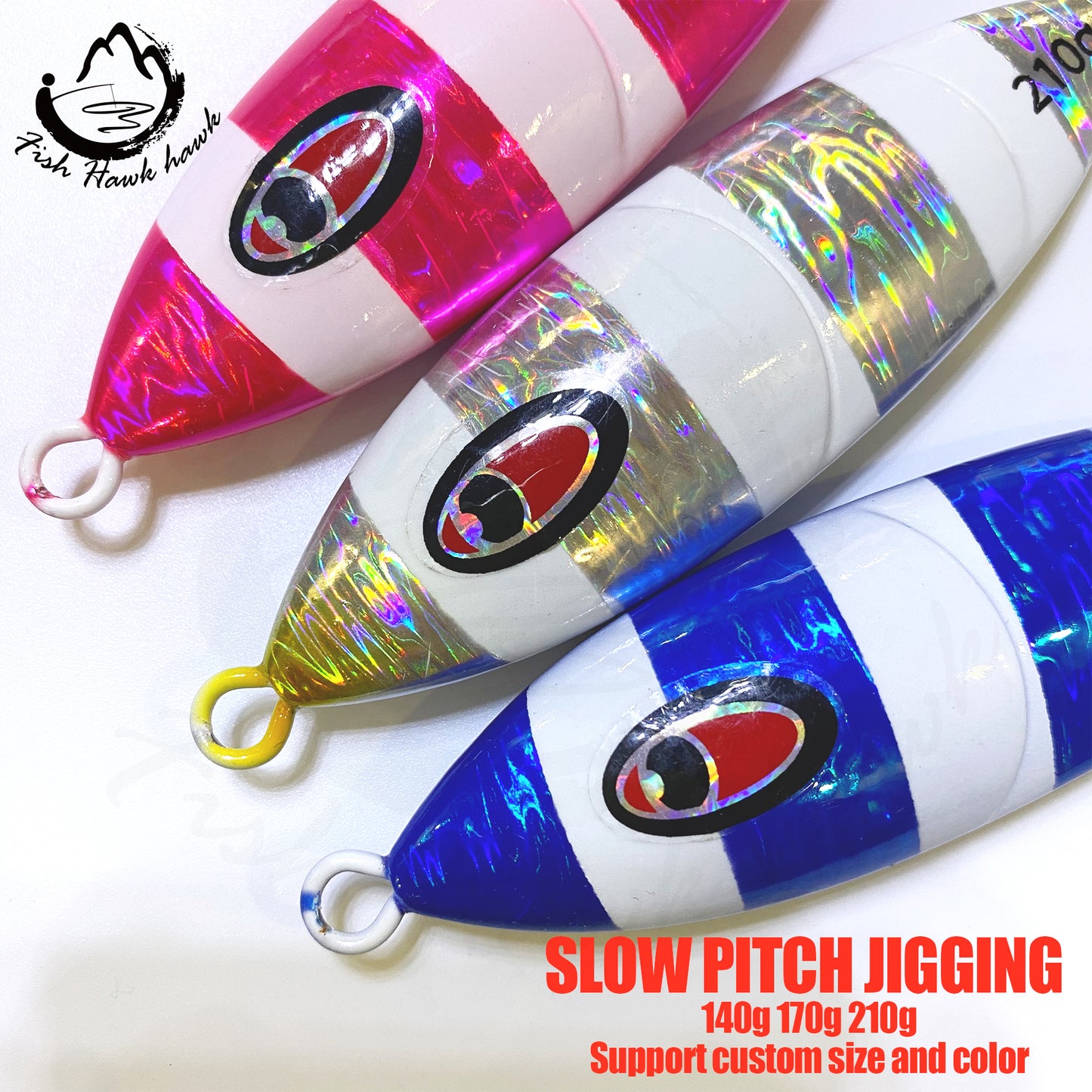 海#24 Slow Pitch Jigs Bait 140g 170g 210g