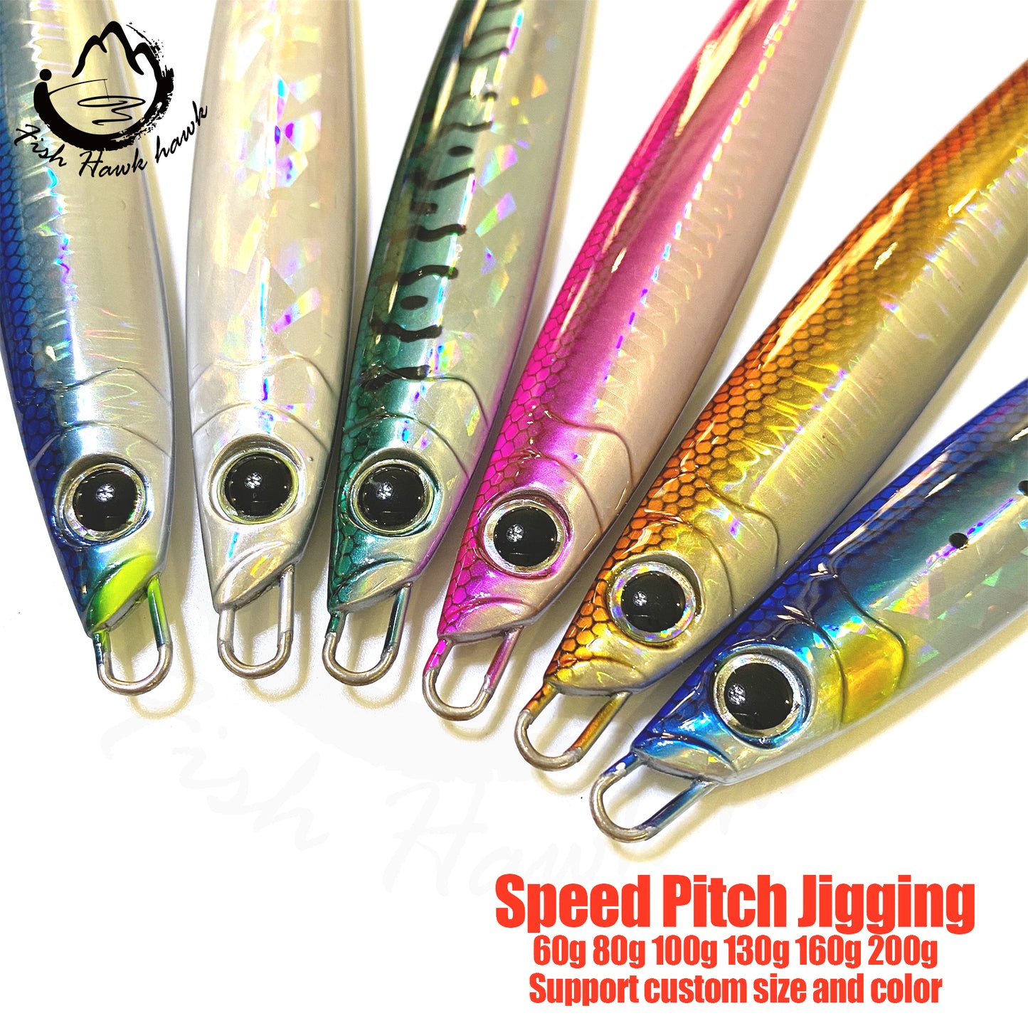 骏#41 Speed Pitch Jigs Bait 60g 80g 100g 130g 160g 200g