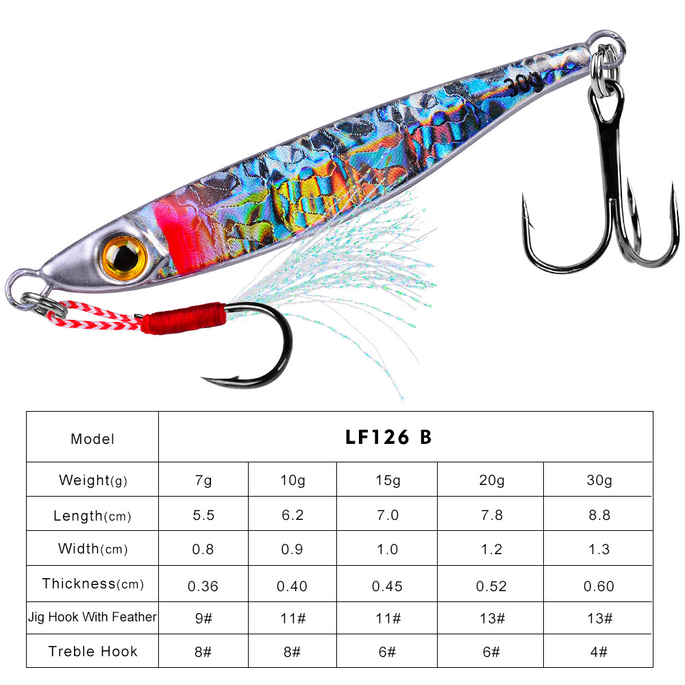 #74 Slow Pitch Jigs 7g 10g 15g 20g 30g