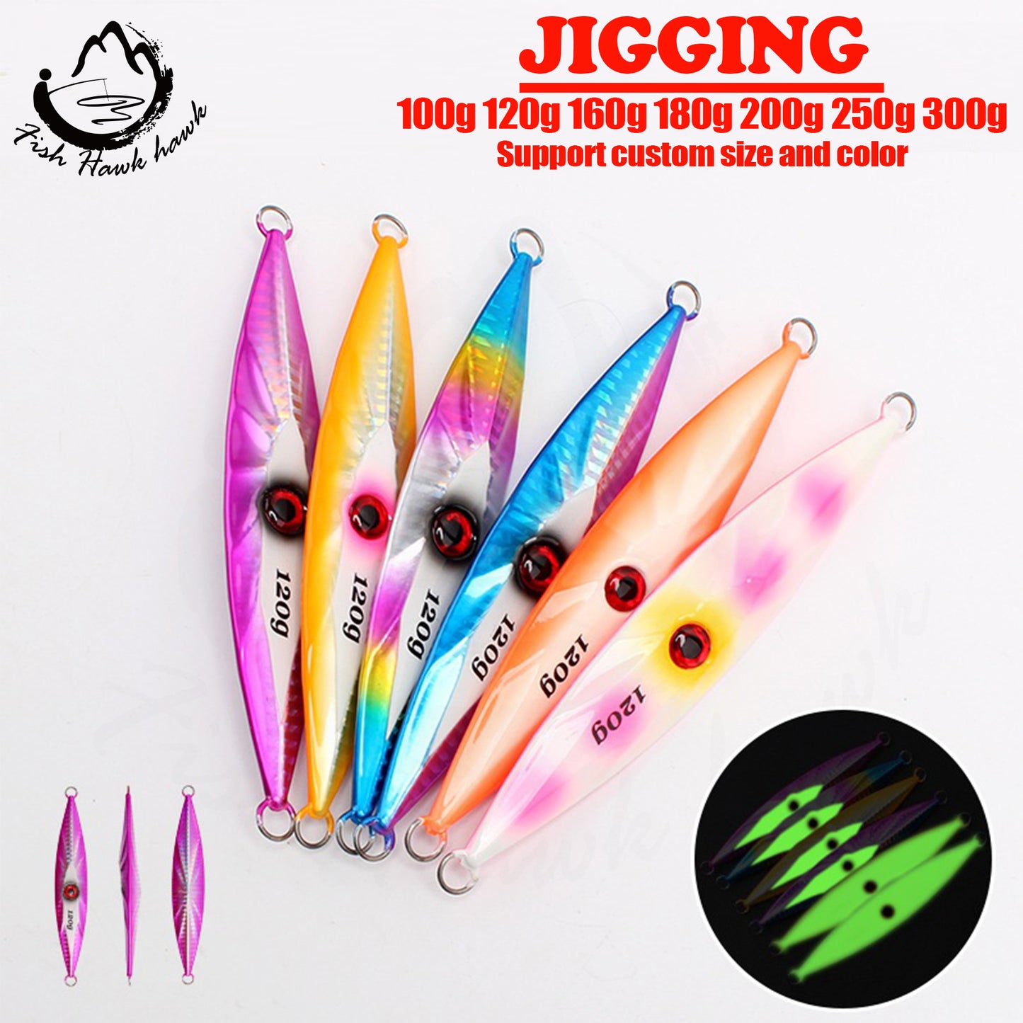 #36 Slow/Speed Jigs 100g 120g 160g 180g 200g 250g 300g