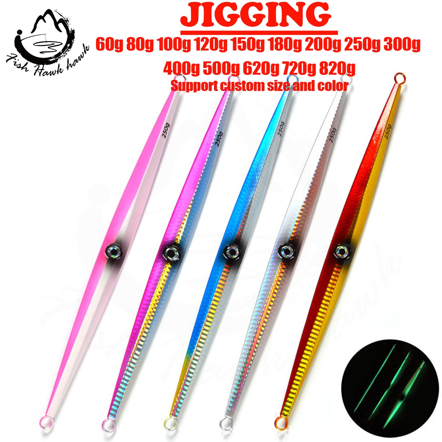 #14 Speed/Slow Jigs 60g 80g 100g 120g 150g 200g 250g 300g 400g 500g 620g 720g 820g