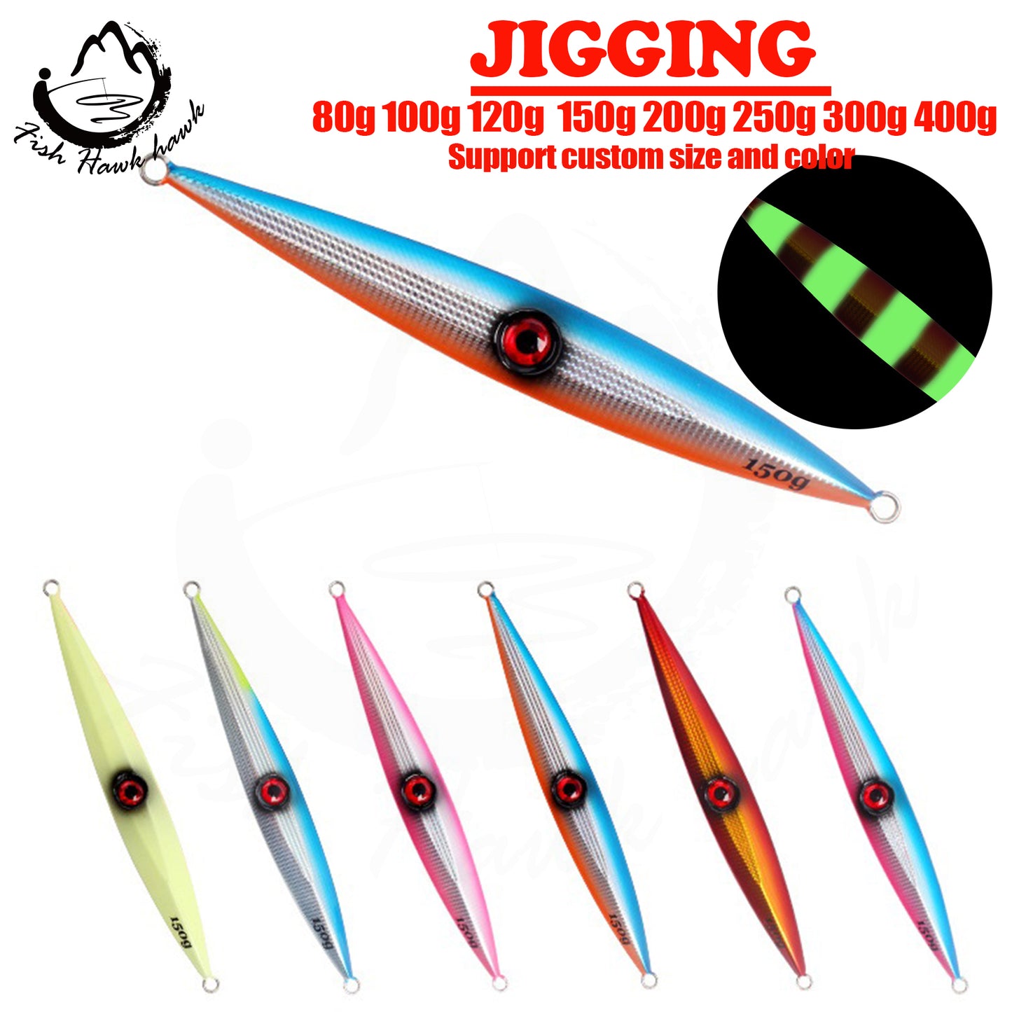 #49 Speed/Slow Jigs 80g 100g 120g 150g 200g 250g 300g 400g