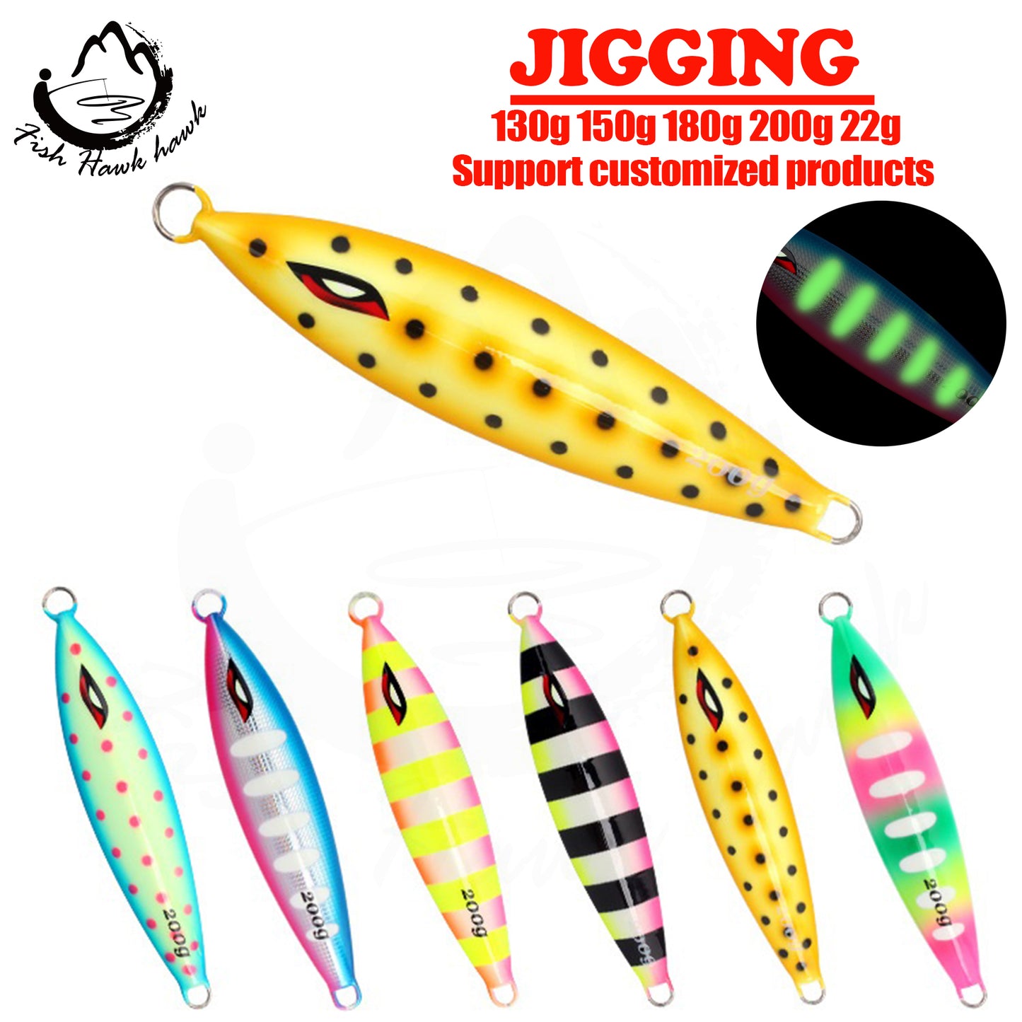#38 Speed/Slow Jigs 130g 150g 180g 200g 220g