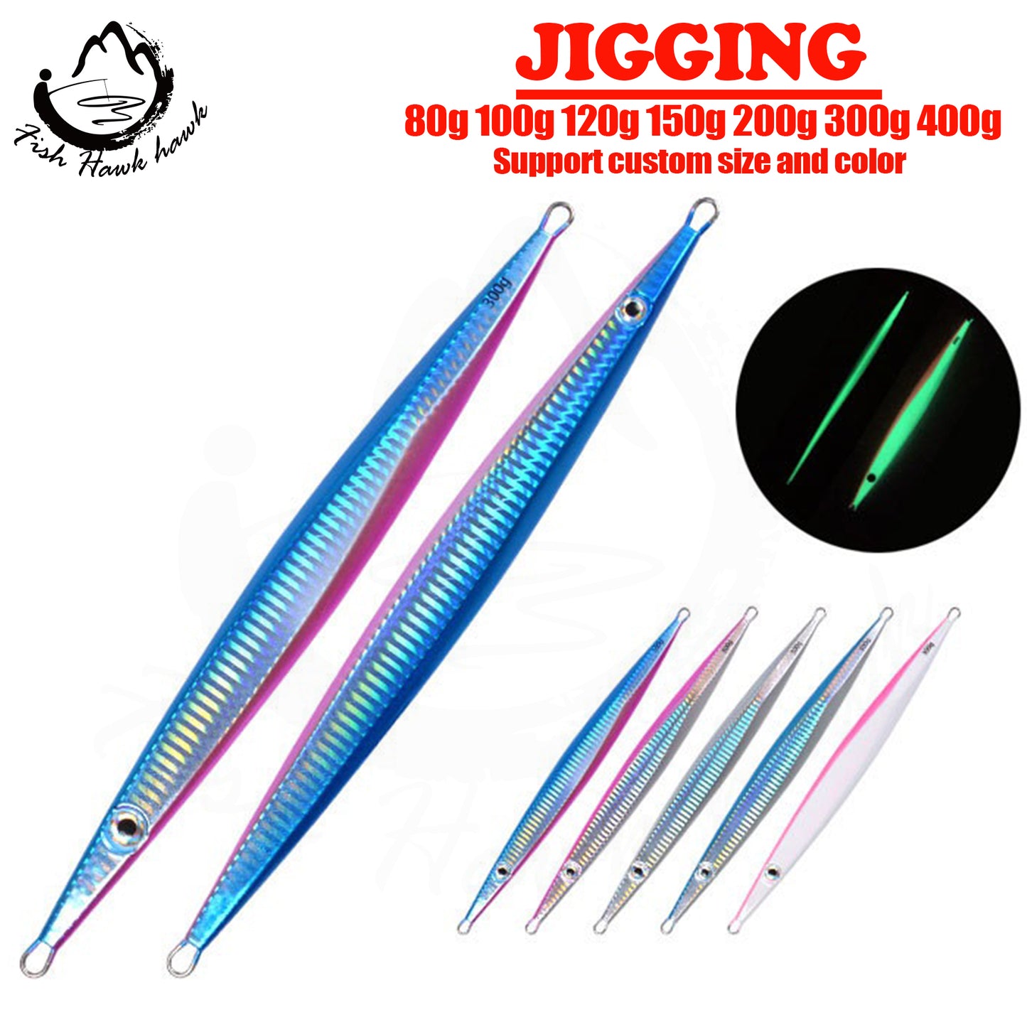 #19 Slow/Speed Jigs 80g 100g 120g 150g 200g 300g 400g
