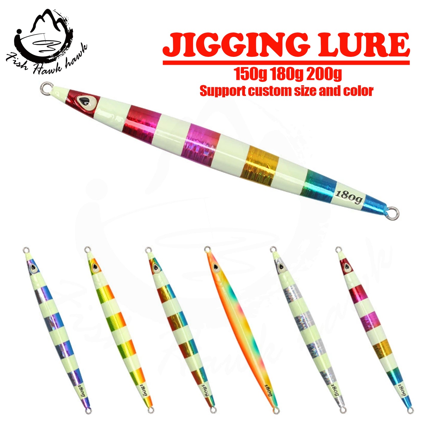 #52 Speed/Slow Pitch Jigs 150g 180g 200g