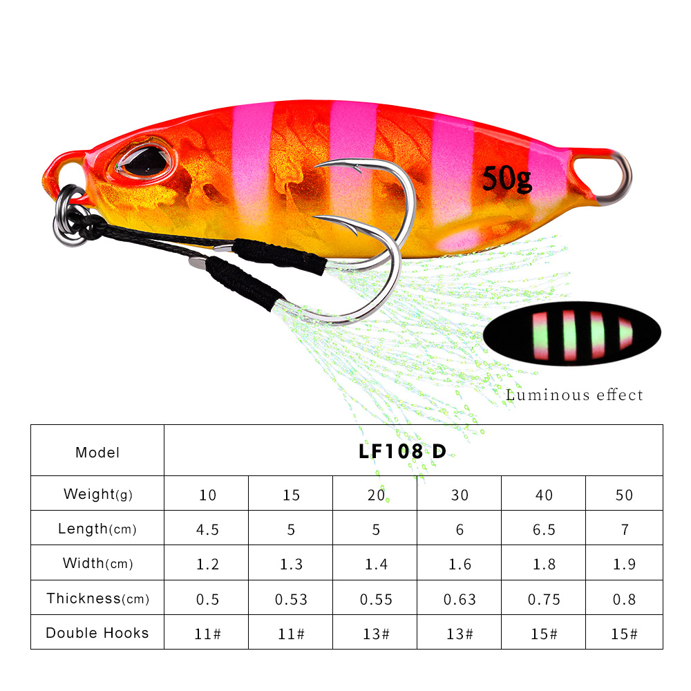 #59 Slow Pitch Jigs 10g 15g 20g 30g 40g 50g